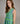 Tanzanitis Midi Dress, Green on Blue | Devotion Twins