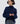 Corded Rib High Neck Sweater, Navy | Iris & Wool