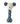 Mouse Stick Rattle Ocean Blue