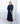 Rebecca Knit Skirt, Navy with Poppy Stripe | Arlington Milne