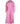 Luminary Parisian Midi Wrap Dress Rose in Linen Blend | Olga De Polga